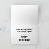 Amusante Humour Gun Carte d'anniversaire (Intérieur)