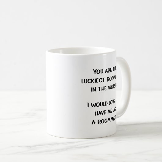 Amusante Idée Cadeau de colocation Mug Coffee Coup (Devant droit)