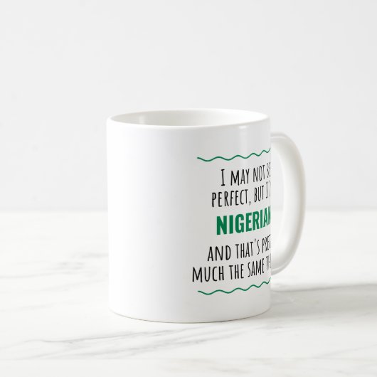 Amusante Idée Cadeau Nigérian Nigeria Mug (Devant droit)