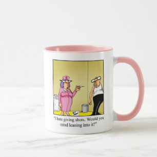 Amusante infirmière Médicale caricature Mug
