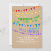 Amusante Invitation à l'anniversaire des enfants R (Devant)