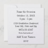 Amusante Invitation d'anniversaire de Bulldog - SR (Dos)