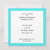 Amusante Invitation de fête d'anniversaire (Dos)