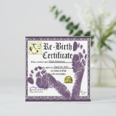 Amusante invitation de fête d'anniversaire pour ad (Debout devant)