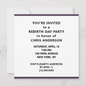 Amusante invitation de fête d'anniversaire pour ad (Dos)