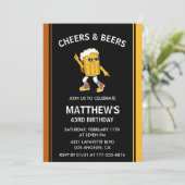 Amusante invitations pour 63e anniversaire Cheers (Debout devant)