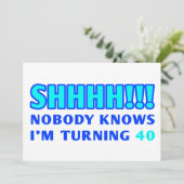 Amusante Invitations vieux de 40 ans (Debout devant)