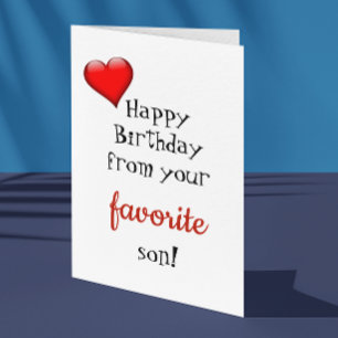 Amusante Maman Carte Anniversaire Carte Du Fils Fa