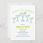 Amusante Margarita Cinco de Mayo Party Invitation (Devant)