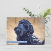 Amusante mariée (bébé humain) Faire-part de grosse (Debout devant)