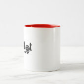 Amusante menselijke interface Natterbot Tweekleurige Koffiemok (Center)