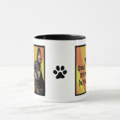 Amusante Min Pin Mug - Good Morning, Human (Centre)