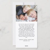 Amusante Moderne Fin De Bonne Année Carte De Vacan (Dos)