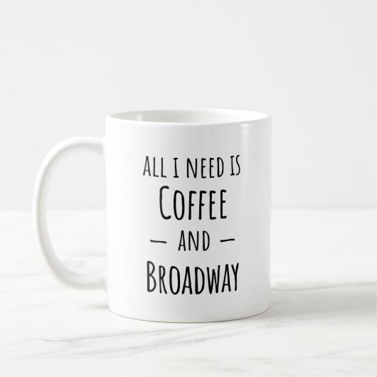 Amusante Mug Cadeau Broadway (Gauche)