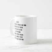 Amusante Mug Cadeau Soeur (Devant gauche)