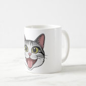 Amusante Mug de chat (Devant droit)