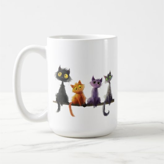 Amusante Mug de chat (Gauche)