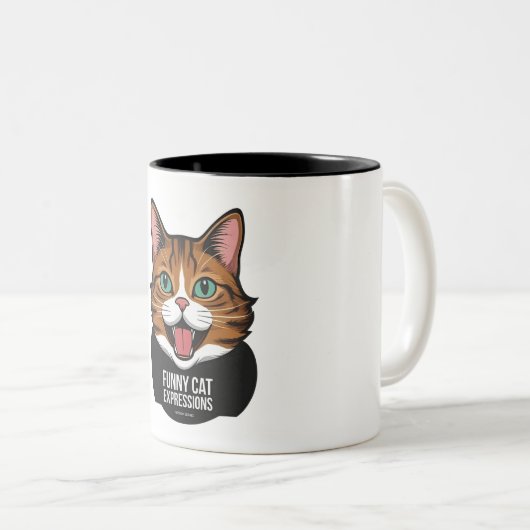 Amusante Mug de chat (Devant droit)