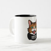 Amusante Mug de chat (Devant gauche)