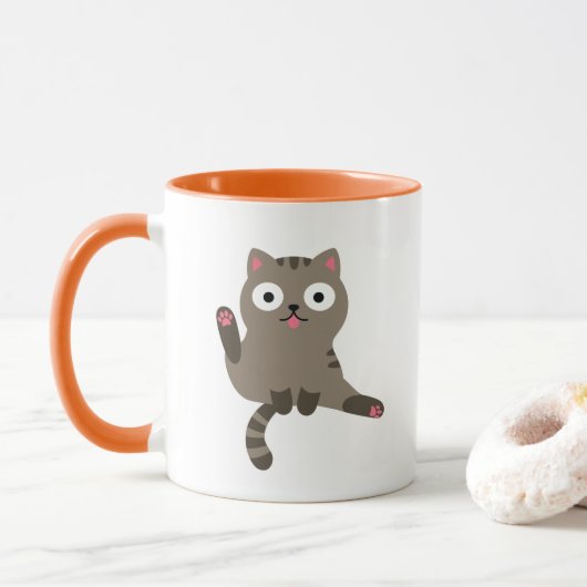 Amusante Mug de chat (Avec donut)