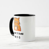 Amusante Mug de chat orange (Devant gauche)