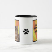 Amusante Mug de chat | Tasse photo de chat avec un (Centre)