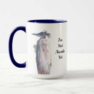 Amusante Mug de grand héron bleu