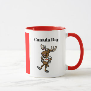 Amusante Mug de la fête du Canada de l'orignal can