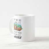 Amusante Mug de l'amant du cheval (Devant gauche)
