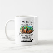 Amusante Mug de l'amant du cheval (Gauche)