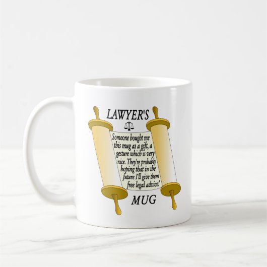  Amusante Mug de l'avocat. Avocat (Gauche)
