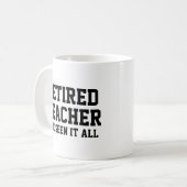 Amusante Mug de l'enseignant retraité (Devant gauche)