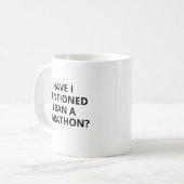 Amusante Mug De Marathon, Mug Personnalisée, Ai-Je (Devant gauche)