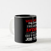 Amusante Mug de travailleur social (Devant gauche)
