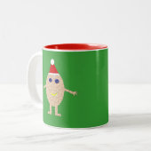 Amusante Mug d'oeufs de Noël (Devant gauche)