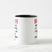 Amusante Mug Frère, Don pour Frère, (Centre)