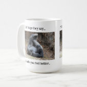 Amusante Mug Gorilla : Do Yoga.... (Devant gauche)