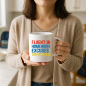 Amusante Mug Parent; Excuses et recharges