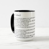 Amusante Mug personnalisée de l'enseignant (Devant gauche)
