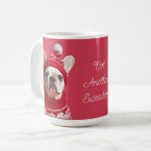 Amusante Mug Rouge Chien-taureau Français - Pas un (Devant gauche)