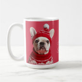 Amusante Mug Rouge Chien-taureau Français - Pas un (Gauche)