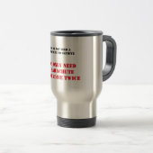 Amusante Mug Skydiving - Pas besoin de parachute (Devant droit)