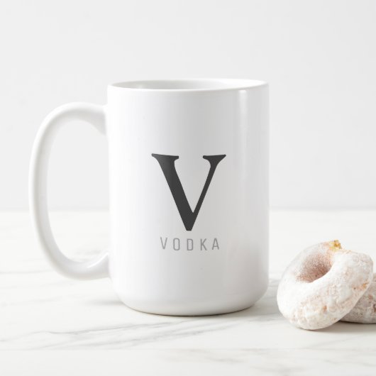 Amusante Mug Vodka tendance (Avec donut)