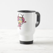 Amusante Mug Voyage avec Guitare Player Bee (Devant droit)