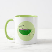 Amusante pastèque Lover Cartoon Mug (Gauche)