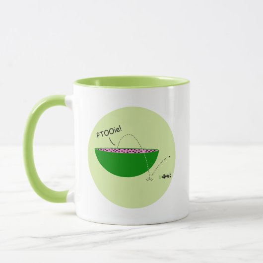 Amusante pastèque Lover Cartoon Mug (Gauche)