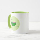 Amusante pastèque Lover Cartoon Mug (Devant gauche)