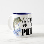 Amusante Pêcheuse femmes à deux tons café Mug (Devant gauche)