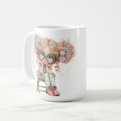 Amusante petite fille Mug (Devant gauche)