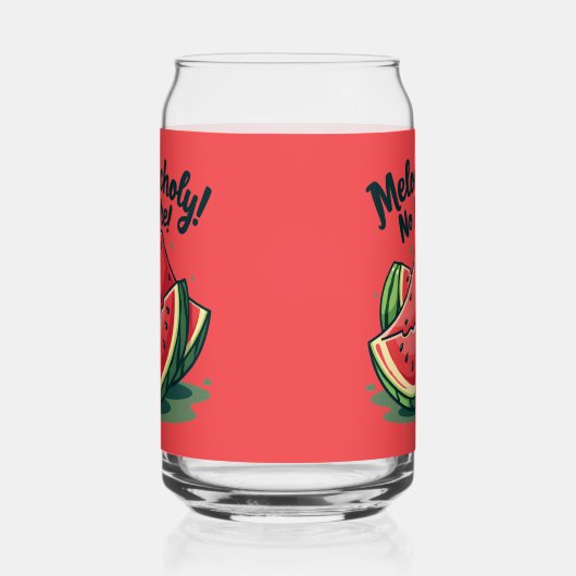 Amusante Pun de pastèque "Melon-choly No More" (Gauche)